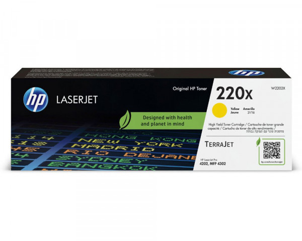 HP 220X / W2202X XL-Originaltoner Gelb